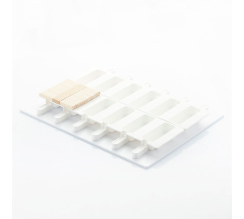 Форма для мороженого Brick 35*25мм h93мм (объем 74мл) 12 ячеек, силикон 104002