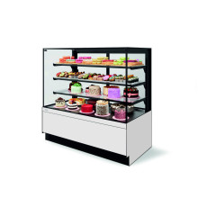 ВИТРИНА КОНДИТЕРСКАЯ VETE II KUB LUX 130 БЕЛЫЙ ГЛЯНЕЦ/МЕТАЛЛИК/КРАШЕННАЯ (ВК273 (280-125))