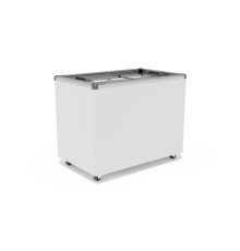 ЛАРЬ МОРОЗИЛЬНЫЙ GELLAR FG 350 C v25 ПРЯМОЕ СТЕКЛО, СЕРЫЙ (ПРОПАН)