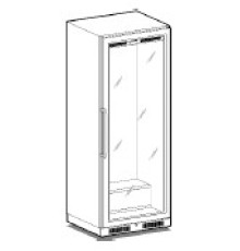 ШКАФ ВИННЫЙ GEMM WD7/121 + ПОЛКИ  WR7/01 4 ШТ.