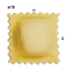 ШТАМП Д/РАВИОЛИ ДЛЯ НАСАДКИ LA MONFERRINA MULTIPASTA КВАДРАТ 48Х48 ММ 9