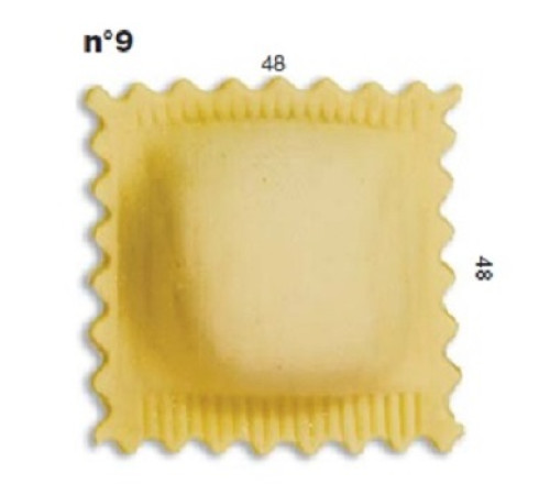 ШТАМП Д/РАВИОЛИ ДЛЯ НАСАДКИ LA MONFERRINA MULTIPASTA КВАДРАТ 48Х48 ММ 9