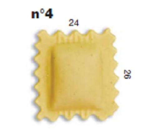 ШТАМП Д/РАВИОЛИ ДЛЯ НАСАДКИ LA MONFERRINA MULTIPASTA КВАДРАТ 24Х26 ММ 4