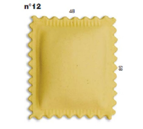 ШТАМП Д/РАВИОЛИ ДЛЯ НАСАДКИ LA MONFERRINA MULTIPASTA КВАДРАТ 48Х58 ММ 12