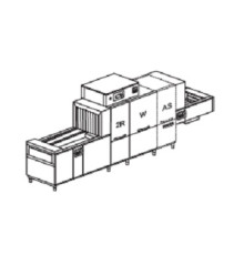 МАШИНА ПОСУДОМОЕЧНАЯ DIHR QX 246 SX+DOS/S+SAN+X-BELT+DRF99M+HRF20/3 ЧАСТИ