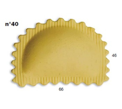 ШТАМП Д/РАВИОЛИ ДЛЯ НАСАДКИ LA MONFERRINA MULTIPASTA ПОЛУМЕСЯЦ 66x46 ММ 40