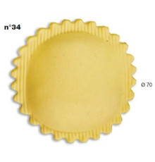 ШТАМП Д/РАВИОЛИ ДЛЯ НАСАДКИ LA MONFERRINA MULTIPASTA КРУГ ФИГУР. ДИАМ. 70 ММ 34