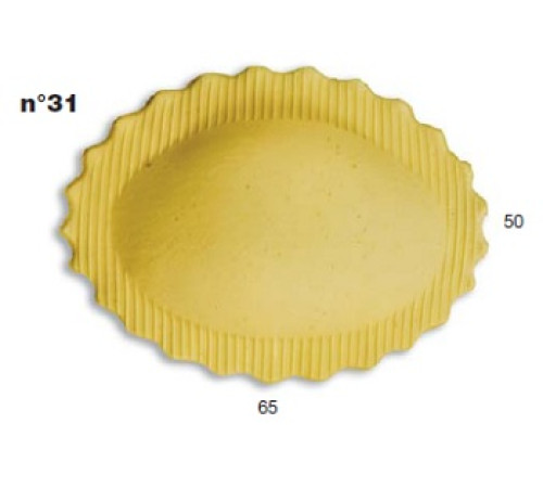 ШТАМП Д/РАВИОЛИ ДЛЯ НАСАДКИ LA MONFERRINA MULTIPASTA ОВАЛ 65X50 ММ 31