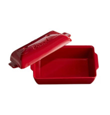 Форма для выпечки хлеба 24x15x12,5см, керамика, цвет гранат 345504