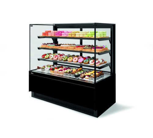 ВИТРИНА КОНДИТЕРСКАЯ VETE II KUB 90 ЧЕРНЫЙ МАТ./МЕТАЛЛИК/КРАШЕННАЯ (ВК278 (285-586))