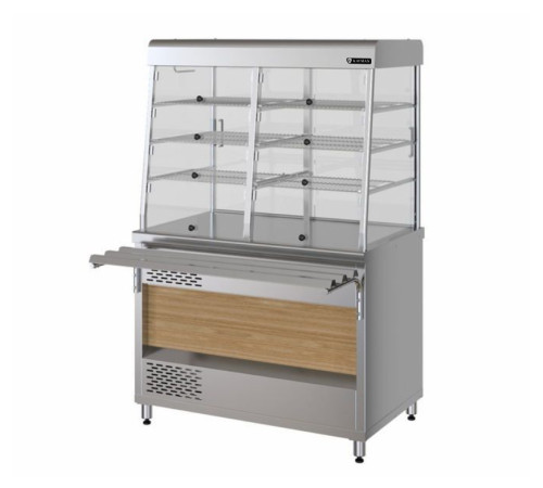 ВИТРИНА ХОЛОДИЛЬНАЯ ЗАКРЫТАЯ KAYMAN ВХ-1120-З-01-МХ ДЕР. ЯПОНСКИЙ ДУБ