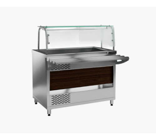 ВИТРИНА ХОЛОДИЛЬНАЯ ОТКРЫТАЯ KAYMAN ВХ-1120-О-01-МХ ДЕР. КАШТАН ТЕМНЫЙ