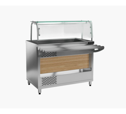 ВИТРИНА ХОЛОДИЛЬНАЯ ОТКРЫТАЯ KAYMAN ВХ-1120-О-01-МХ ДЕР. ЯПОНСКИЙ ДУБ