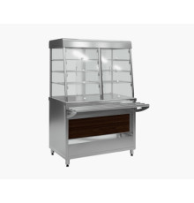 ВИТРИНА НЕЙТРАЛЬНАЯ KAYMAN ВН-1120-01-МХ ДЕР. КАШТАН ТЕМНЫЙ