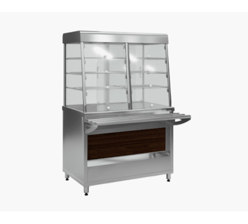 ВИТРИНА НЕЙТРАЛЬНАЯ KAYMAN ВН-1120-01-МХ ДЕР. КАШТАН ТЕМНЫЙ