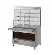 ВИТРИНА ХОЛОДИЛЬНАЯ ЗАКРЫТАЯ KAYMAN ВХ-1500-З-01-МХ ДЕР. КАШТАН ТЕМНЫЙ