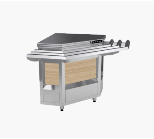 ПРИЛАВОК НЕЙТРАЛЬНЫЙ KAYMAN ПНВШ-90-01-МХ ВНЕШНИЙ УГЛОВОЙ ДЕР. КЛЕН