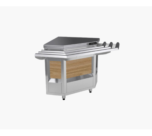 ПРИЛАВОК НЕЙТРАЛЬНЫЙ KAYMAN ПНВШ-90-01-МХ ВНЕШНИЙ УГЛОВОЙ ДЕР. ЯПОНСКИЙ ДУБ