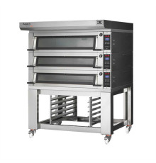 ПЕЧЬ ПОДОВАЯ С ПОДСТАВКОЙ С НАПРАВЛЯЮЩИМИ APACH BAKERY LINE E4L118PA + E4L218PS DPBI-T