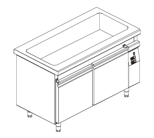 ПРИЛАВОК Д/ 1 И 2 БЛЮД KOGAST SBM-14-4 55385