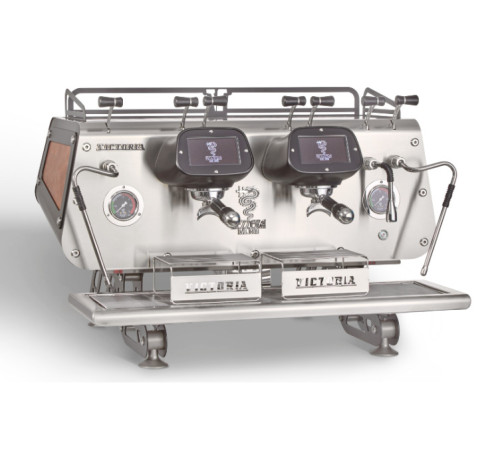 КОФЕМАШИНА АВТОМАТ BEZZERA VICTORIA PID 2 ГРУППЫ ЧЕРНАЯ И КОЖА МУЛЬТИФАЗНАЯ