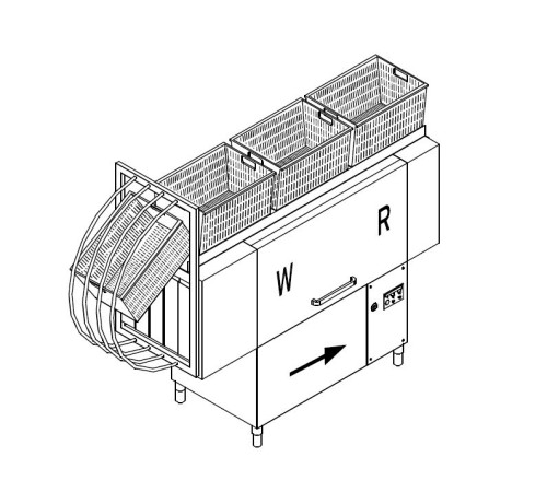 МАШИНА Д/МОЙКИ ЯЩИКОВ DIHR VX 231 SX SPECIAL+XP+DDE+PI