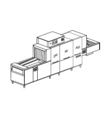 МАШИНА ПОСУДОМОЕЧНАЯ DIHR QX 246 DX+DDE+SAN+X-Belt+DRF99MB+HRF10/2 ЧАСТИ