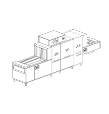 МАШИНА ПОСУДОМОЕЧНАЯ DIHR RX 246 SX+DDE+DWI+XP+HR10+DRA189MT