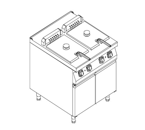 ФРИТЮРНИЦА 900СЕР KOGAST EF-T9/28M