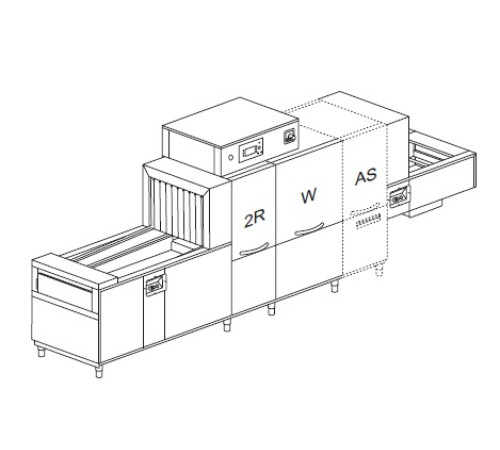 МАШИНА ПОСУДОМОЕЧНАЯ DIHR QX 246 SX+DDE+DRF69+HRF10/3 ЧАСТИ