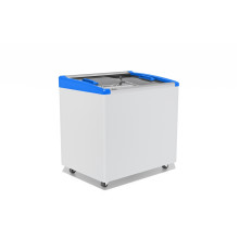 ЛАРЬ МОРОЗИЛЬНЫЙ GELLAR FG 250 E ГНУТОЕ СТЕКЛО, АЛЮМИНИЙ, СИНИЙ (ПРОПАН)