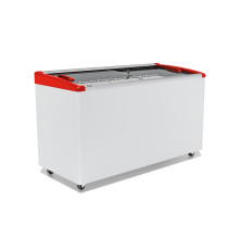 ЛАРЬ МОРОЗИЛЬНЫЙ GELLAR FG 500 E ГНУТОЕ СТЕКЛО, АЛЮМИНИЙ, КРАСНЫЙ (ПРОПАН)