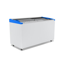 ЛАРЬ МОРОЗИЛЬНЫЙ GELLAR FG 500 E ГНУТОЕ СТЕКЛО, АЛЮМИНИЙ, СИНИЙ (ПРОПАН)