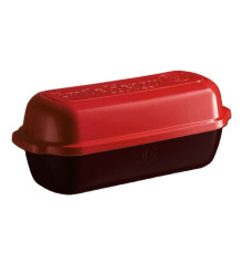 Форма для выпечки хлеба 39x1,5x15см 2,8л, керамика, цвет гранат 345503