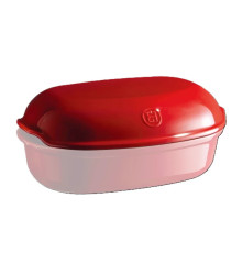 Форма для выпечки хлеба 34,5x22x15,5см 3,4л, керамика, цвет гранат 345501
