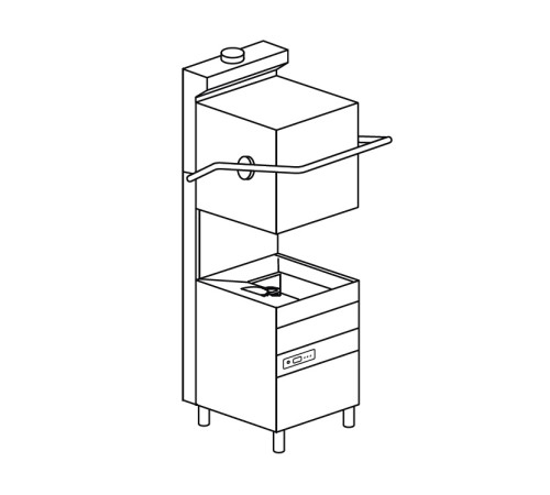 МАШИНА ПОСУДОМОЕЧНАЯ DIHR HT 14 OPTIMA HR H+