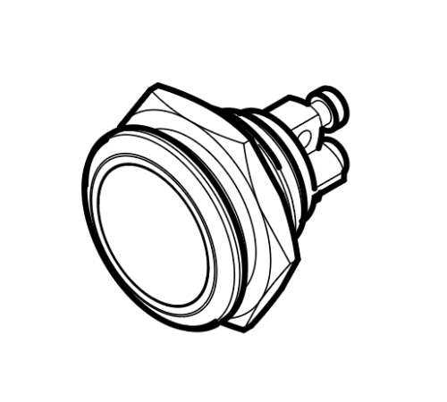 Металлическая кнопка подачи воды, Sanremo, арт.10556082A