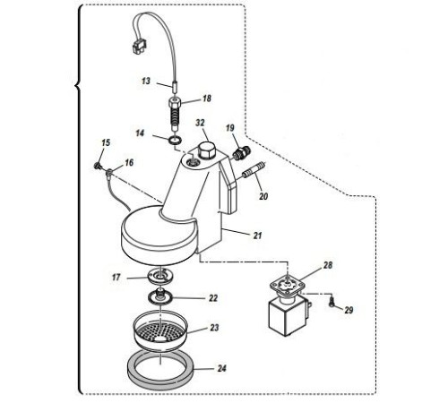 Комплект для тех.обслуживания помпы E61 F18 2-3GR, Sanremo, арт. KITGRUPPOF18