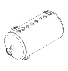 Бойлер медный на 2 группы, Sanremo, арт.10004910A