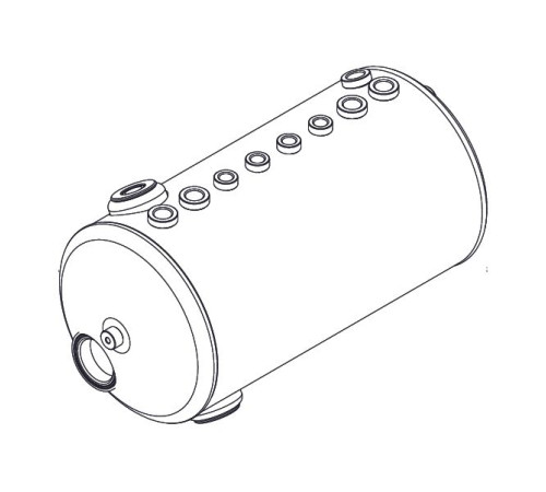 Бойлер медный на 2 группы, Sanremo, арт.10004910A