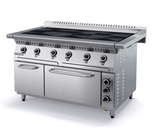 Плита электрическая ПЭ69Ж, 6 конфорок, духовка из угл. стали,  22,8 кВт, 400В