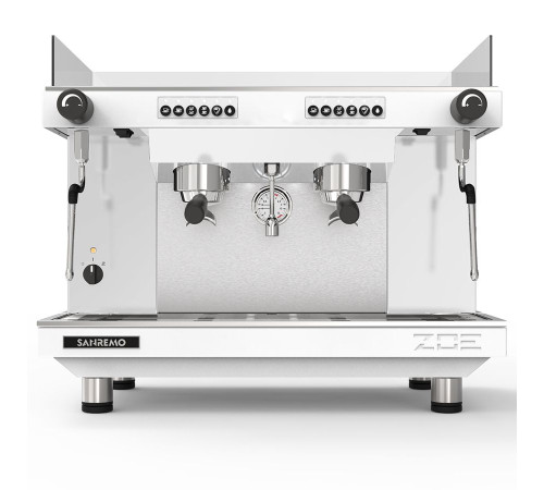 Кофемашина Sanremo Zoe SED (автомат) 2 высокие гр. белая