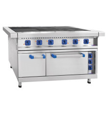 Плита электрическая Abat ЭП-6ЖШ-Э, 6-ти конфор., эмалиров. духовка, лицев. нерж.