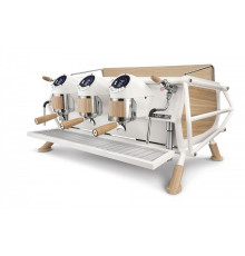 Кофемашина Sanremo Café Racer 3 гр. белая-дерево