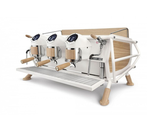 Кофемашина Sanremo Café Racer 3 гр. белая-дерево