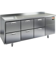 GN 222/TN стол охл.(-2+10), 3секц.,6 ящиков, 1835х700х850мм, HICOLD RUS