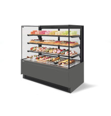 Витрина Кондитерская Vete II kub 130, Антрацит/Серый матовый (VG033.B7016M)