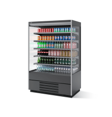 Витрина холодильная Berg 125, Серый RAL7016 T7016M.V7016M.B7016M