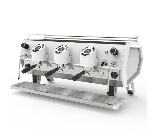 Кофемашина Sanremo D8 3 высокие гр,Total White, Подсветка+Cold Touch, белая