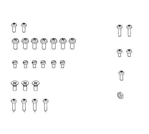 Комплект монтажных винтов Mignon, арт.6060.5000